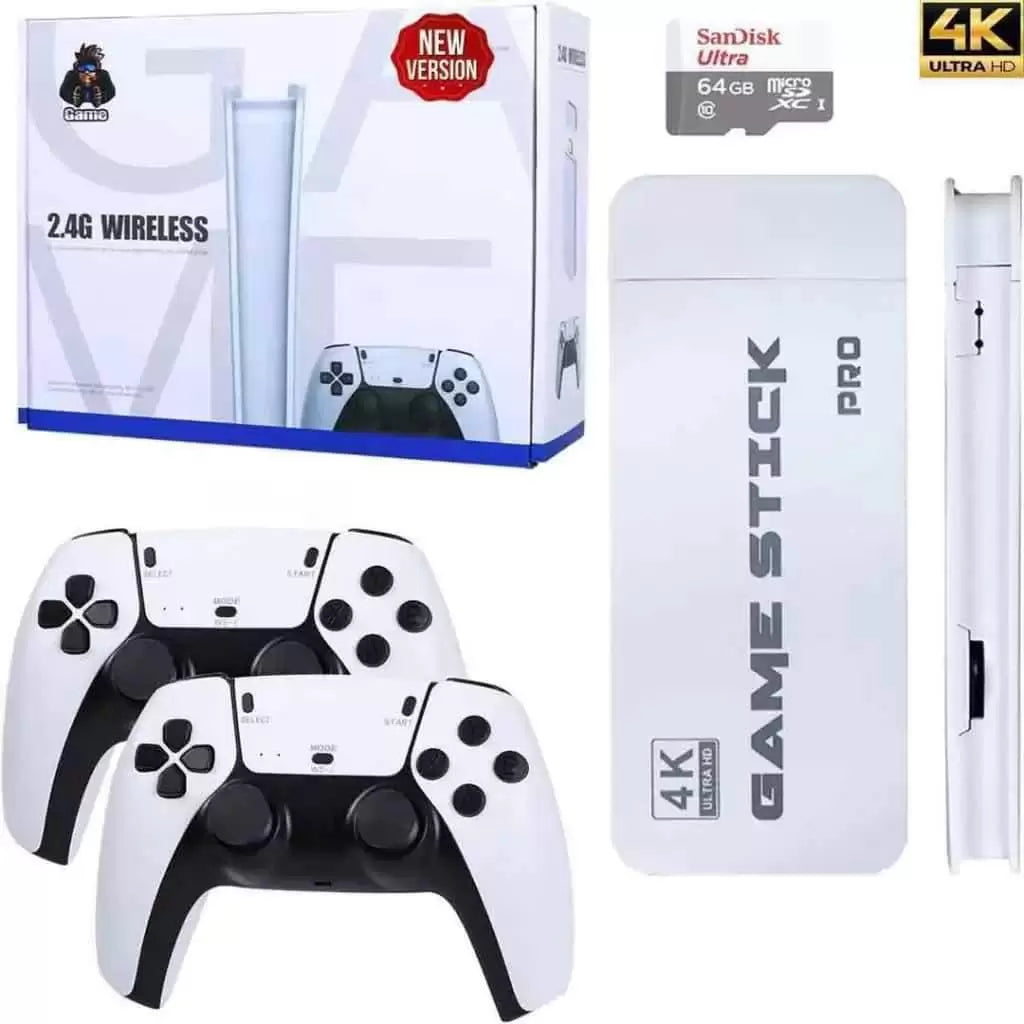 Mini Consola Retro M15 4K | +20.000 Juegos Clásicos | 2 Controles Inalámbricos