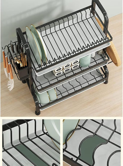 Escurridor de platos de 3 niveles
